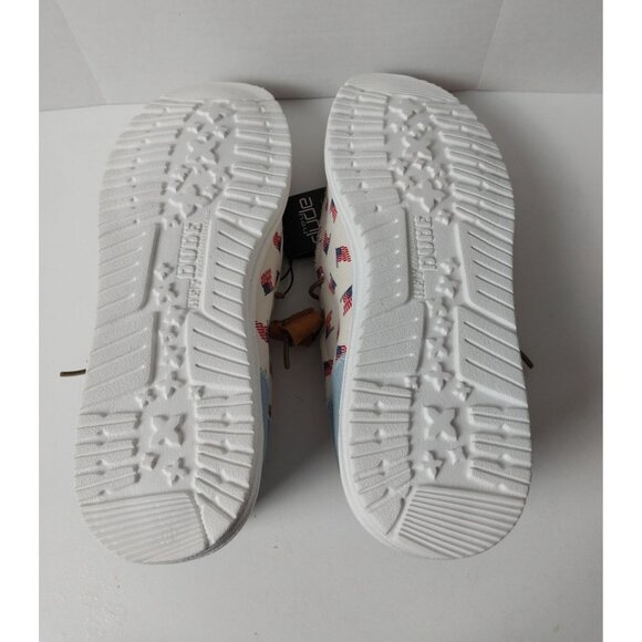 NWT Hey Dude Wally Americana Patriotic Slip On Sneaker Sz 11 - Picture 6 of 11